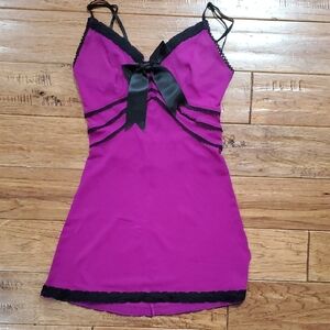 Frederick's of Hollywood vampy mesh slip dress
